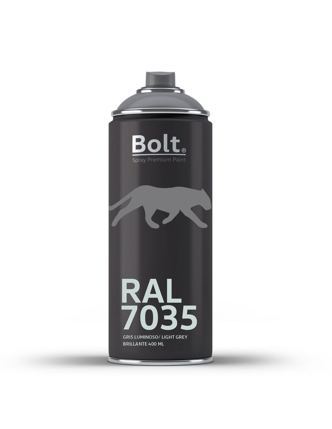 Spray bolt premium acrilico brillante ral 400 ml (ral 7035 gris luminoso)