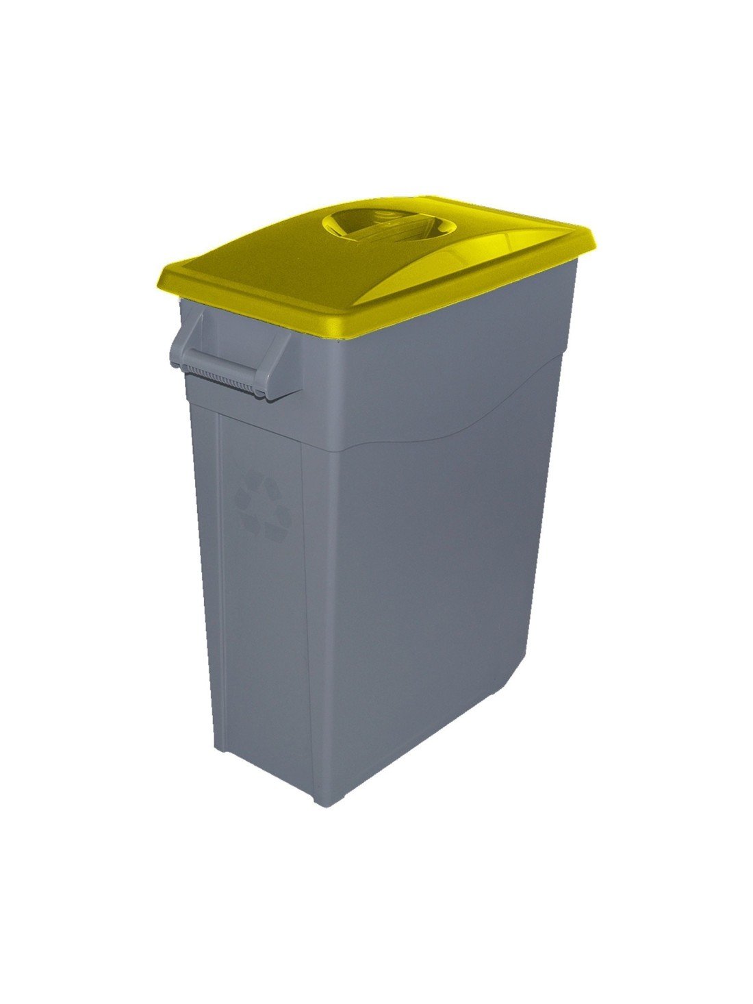 65 l - tapa cerrada | amarillo | contenedor de basura denox 65, 85 y 110