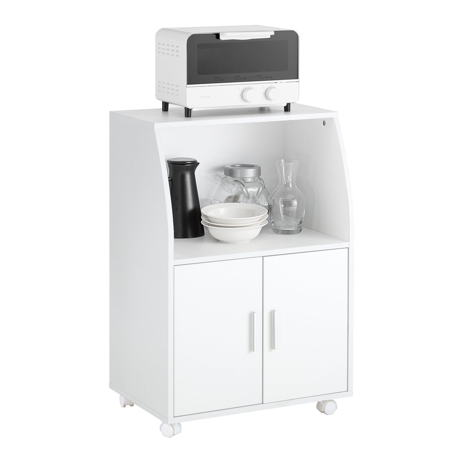 Aparador auxiliar bajo de cocina para microondas frg241-w sobuy