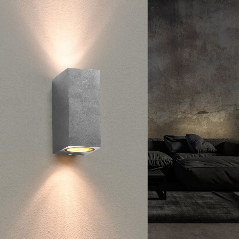 Ip54 luz de pared de pared de doble viga gu10