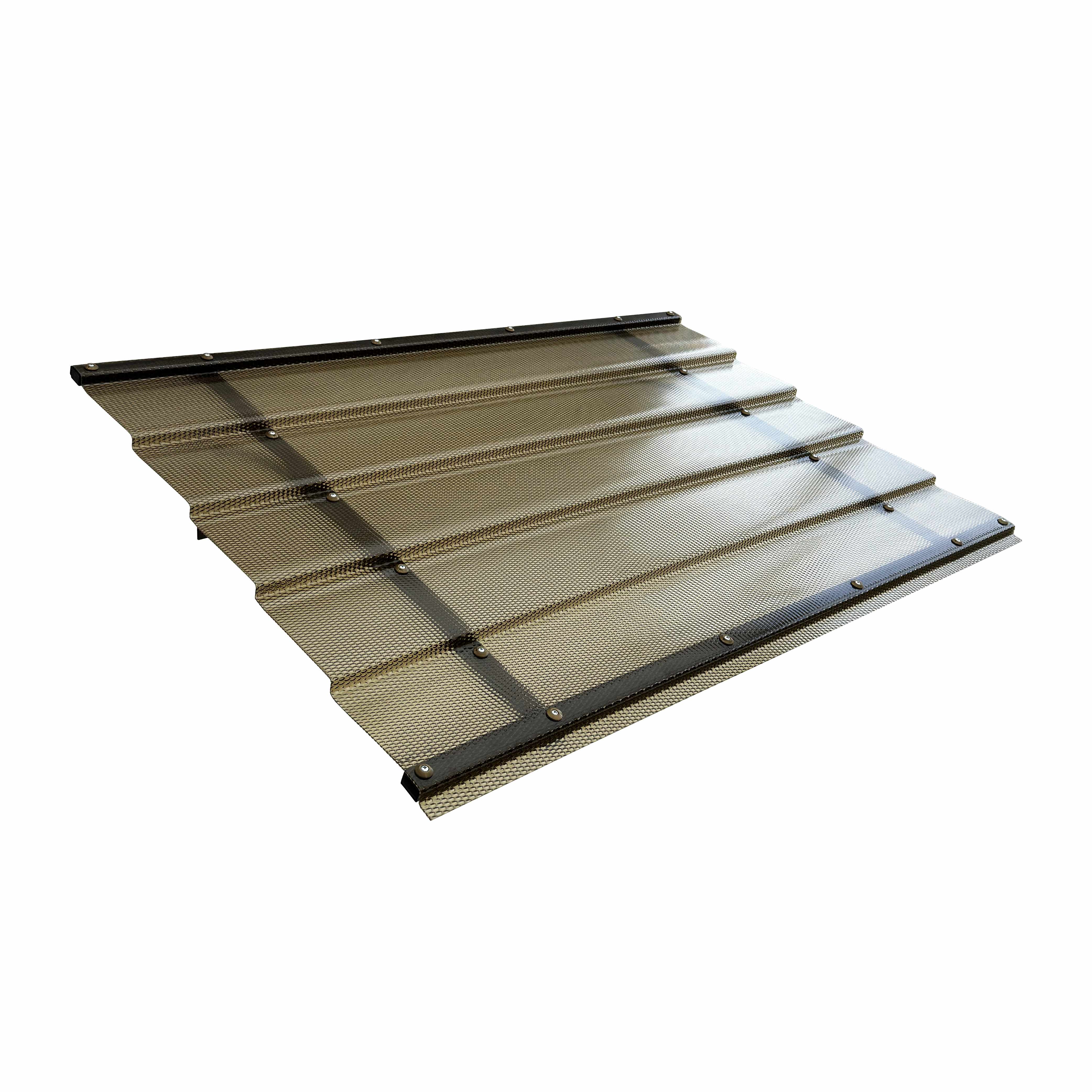 Marquesina de aluminio t-150 8017, policarbonato monolítico