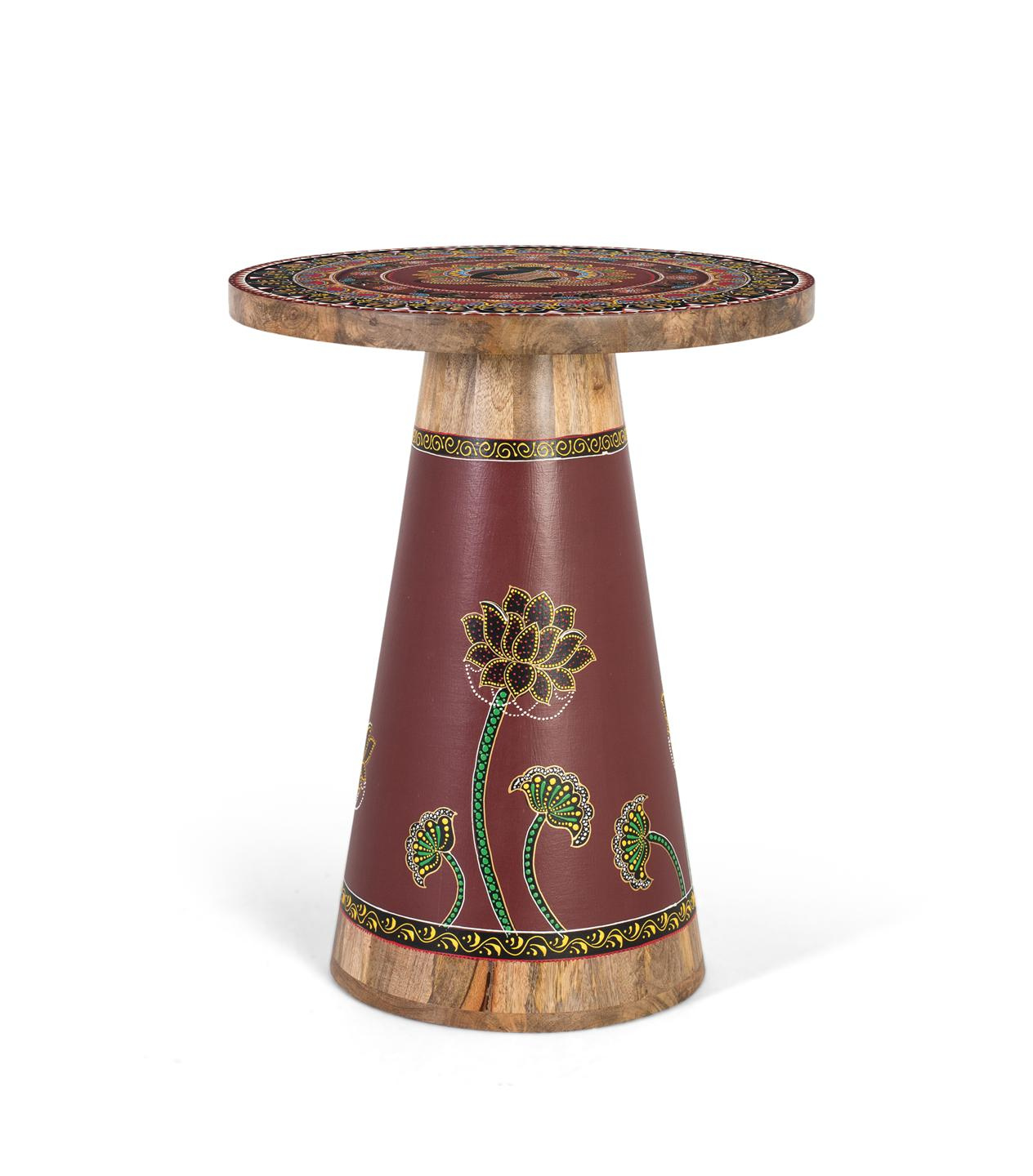 Mesa de centro de madera de mango en color natural 46 cm
