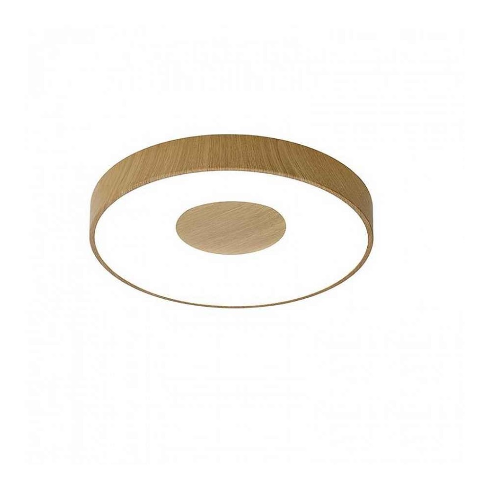 Mantra plafón LED coin regulable en madera con mando y app – 3 tamaños |