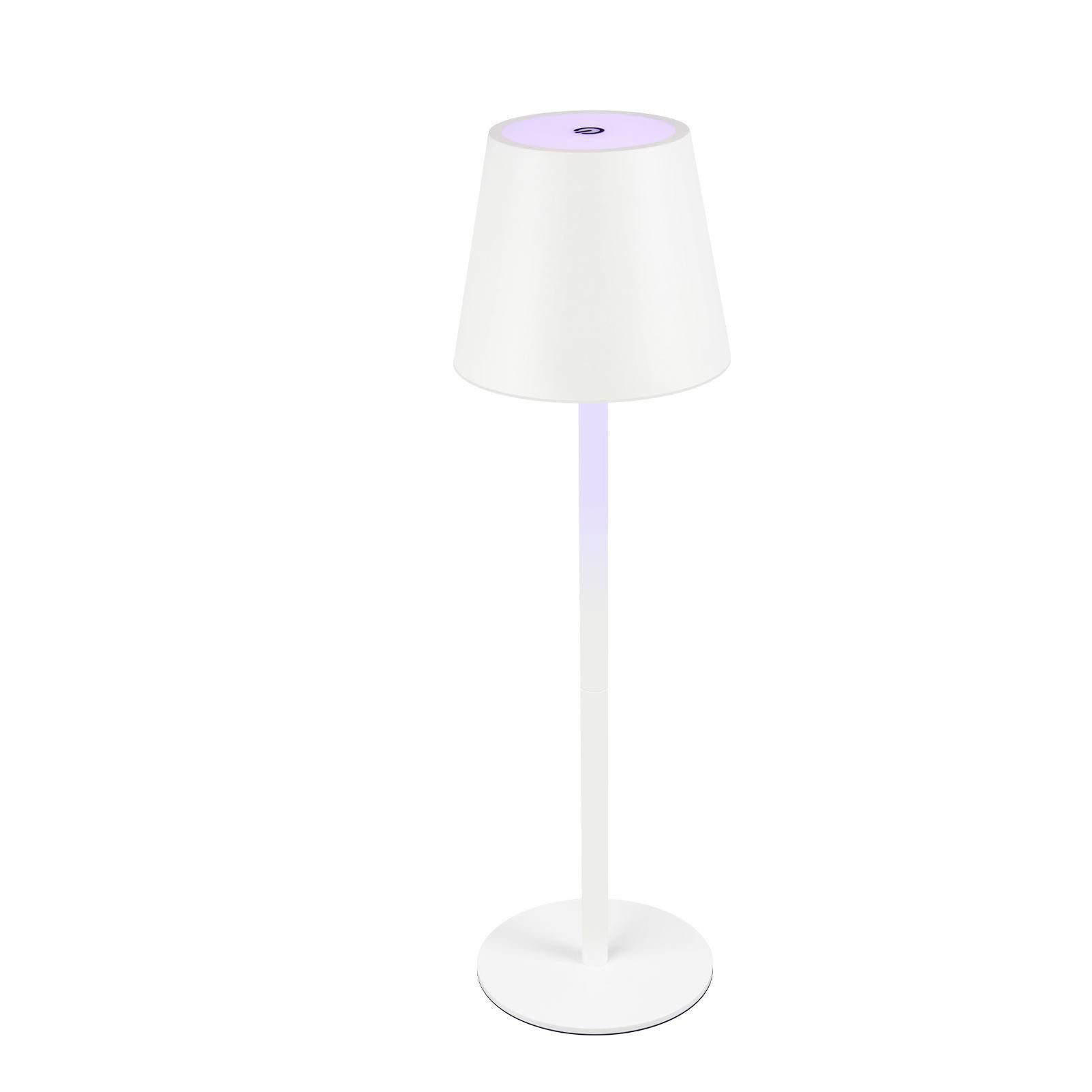 Nettlife lámpara de mesa LED blanco 11x11