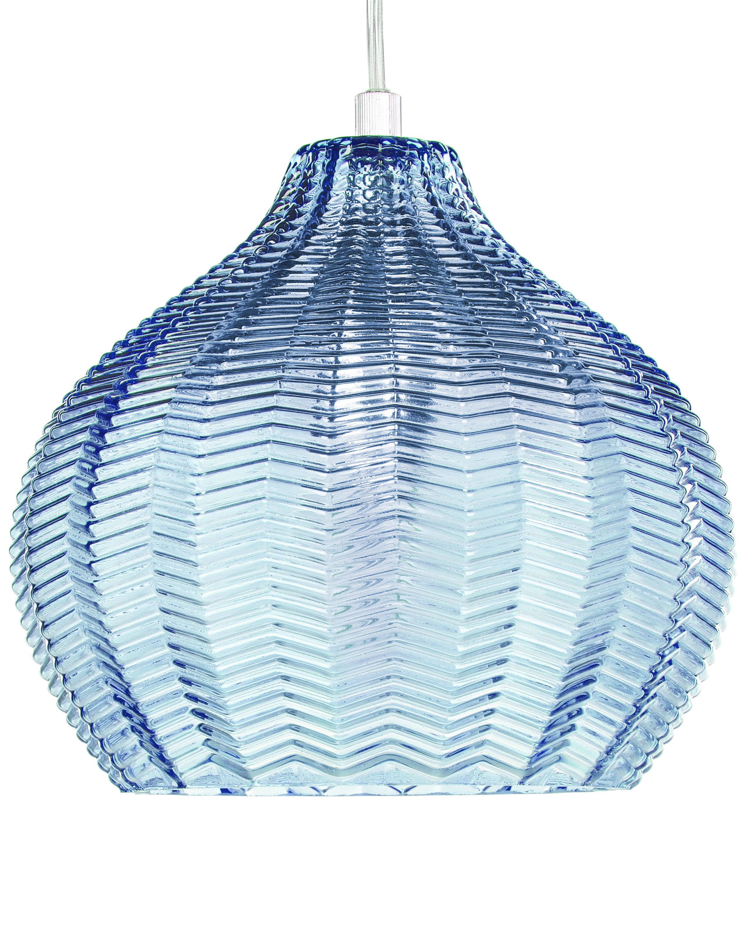 Lámpara colgante keila vidrio azul