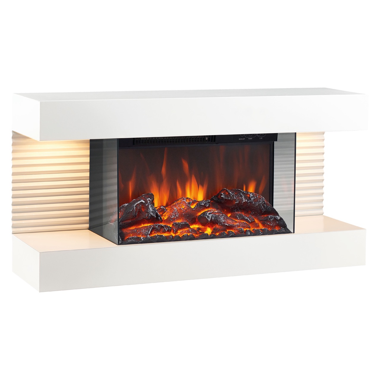 KAMINIO eléctrica chimenea LIZ - chimenea eléctrica - blanco