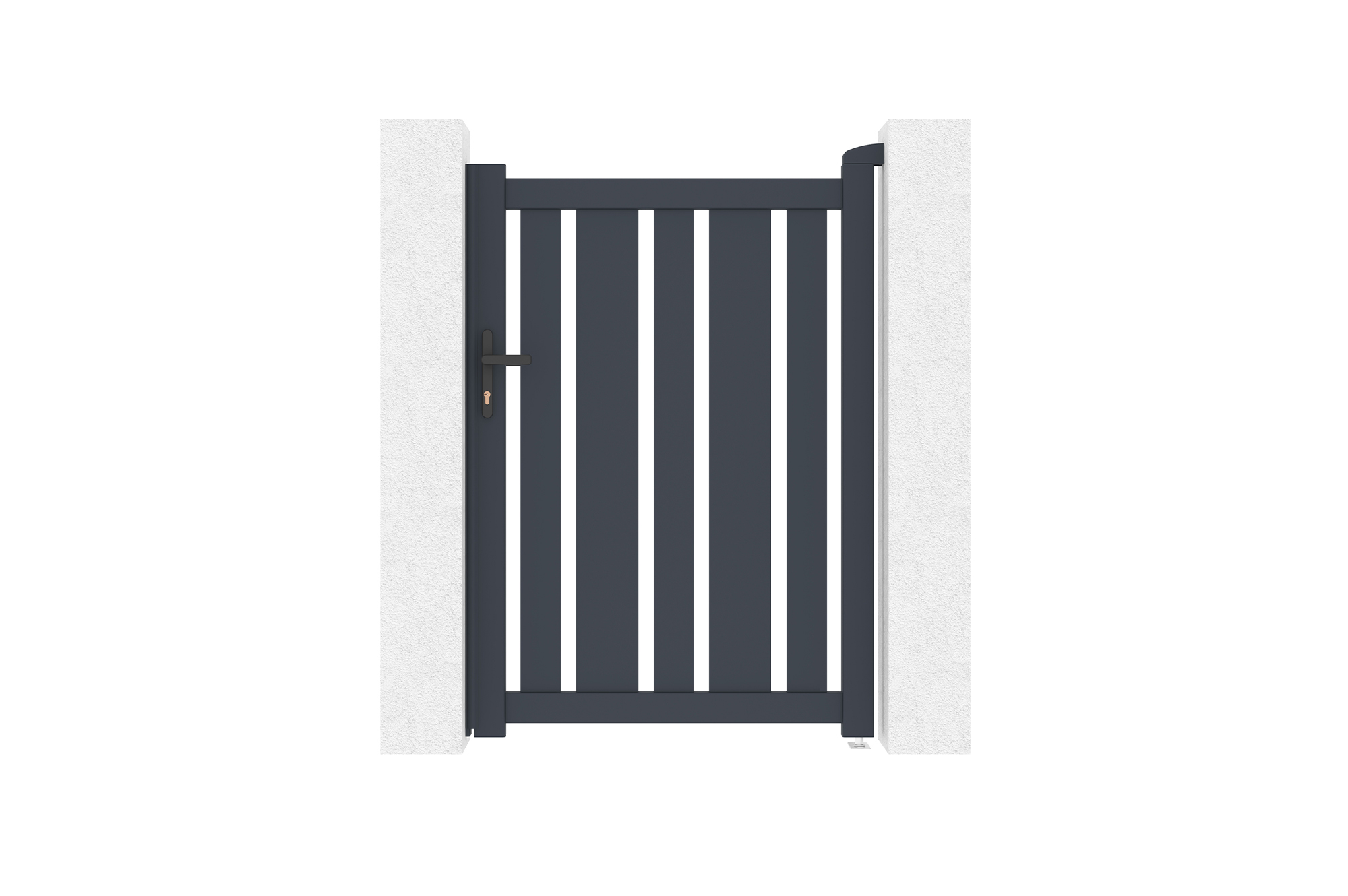 Puerta peatonal de aluminio 1m veymont a.140cm