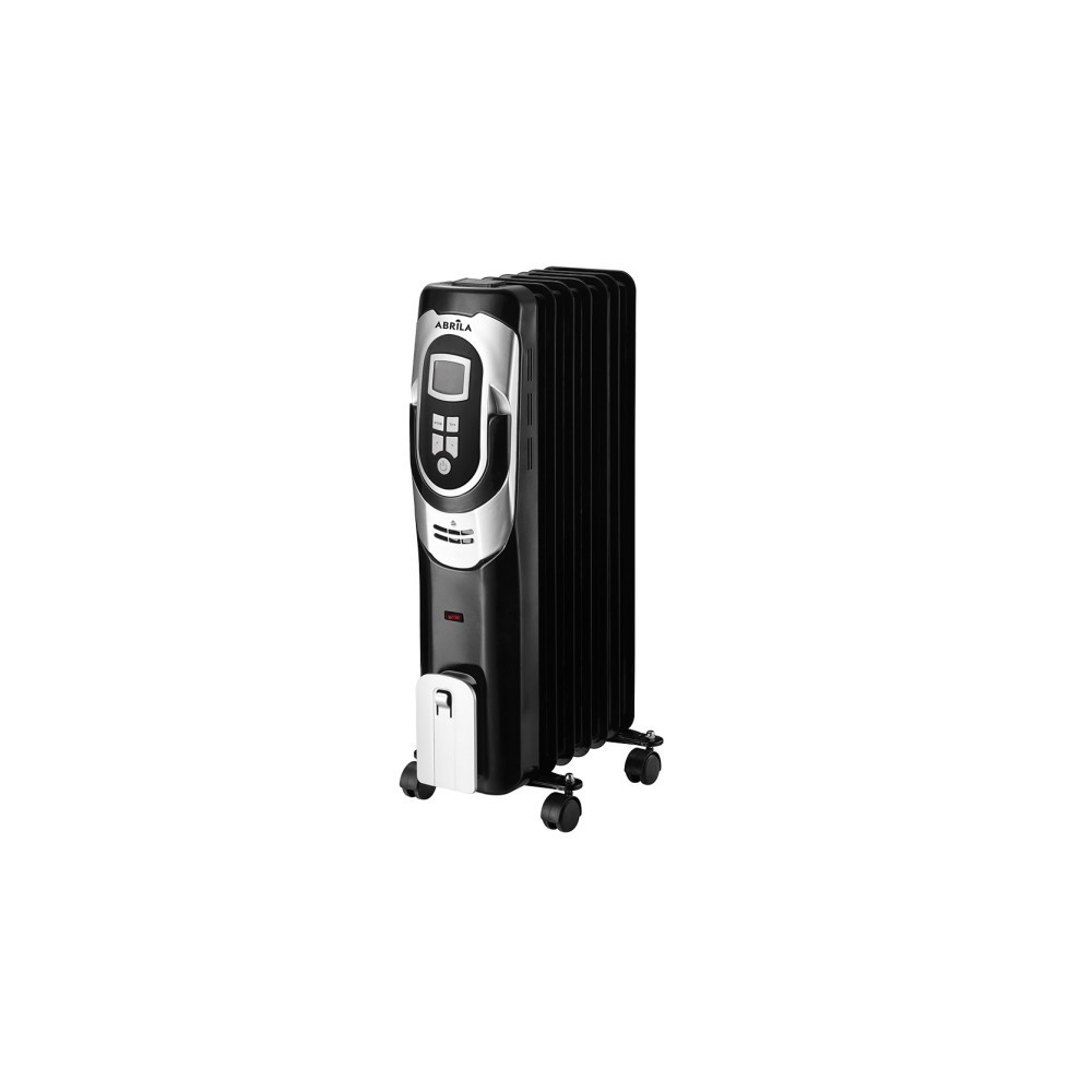 Radiador de aceite 1500w 7 elementos negro plata 3 potencias termostato reg