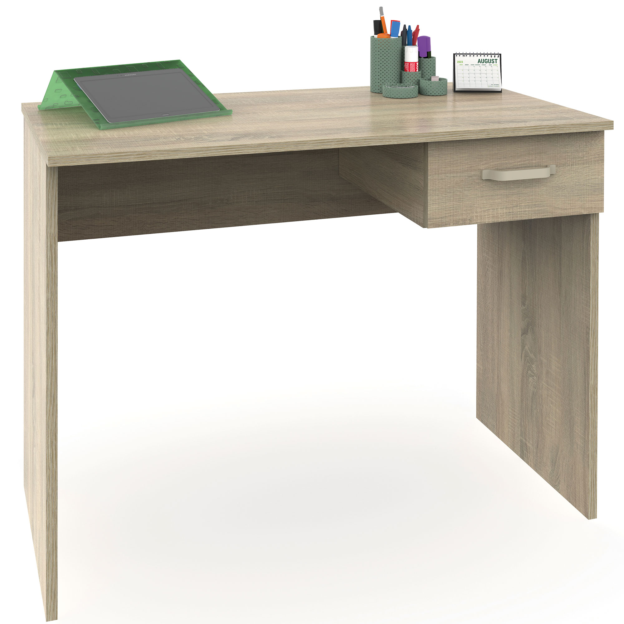Mesa escritorio ordenador 75x90x50cm, 1 cajón briebe prakt madera