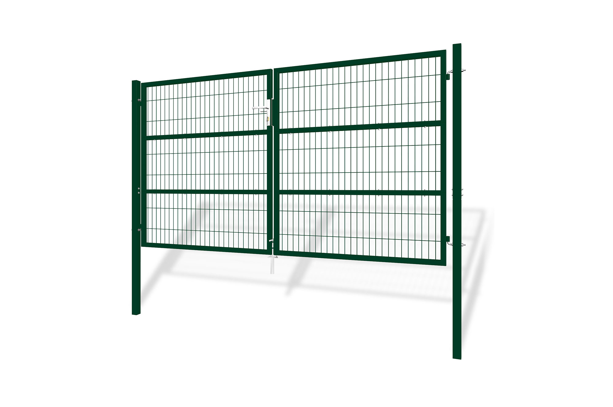 Puerta batiente de malla metálica 3m razo a.160cm verde