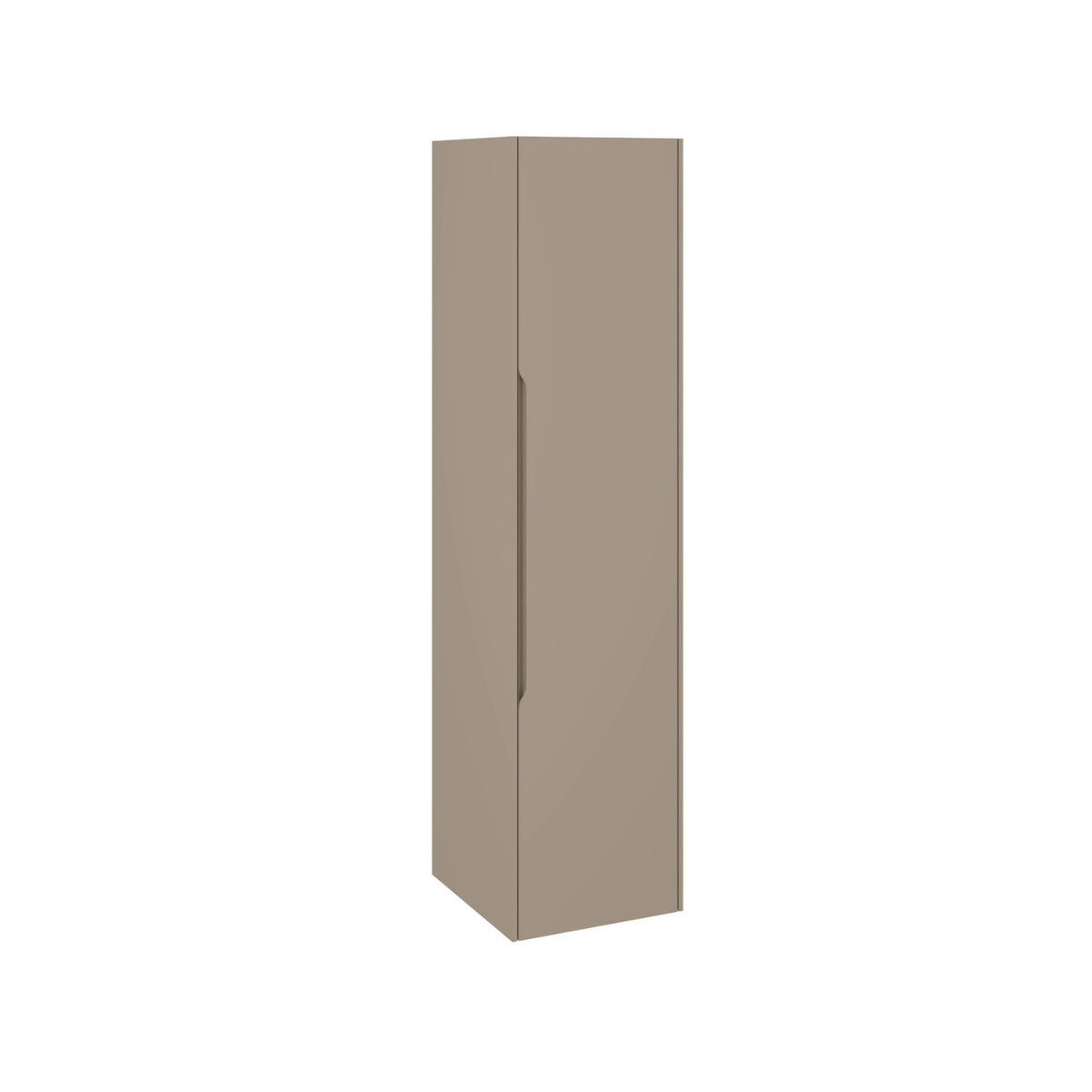Mueble baño suspendido 1 puerta de almacenaje 140 x 34,9 x 32,2cm moka