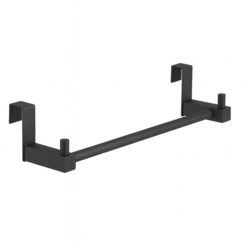 Kibath toallero sin taladros de 36 acabado negro mate de acero inox