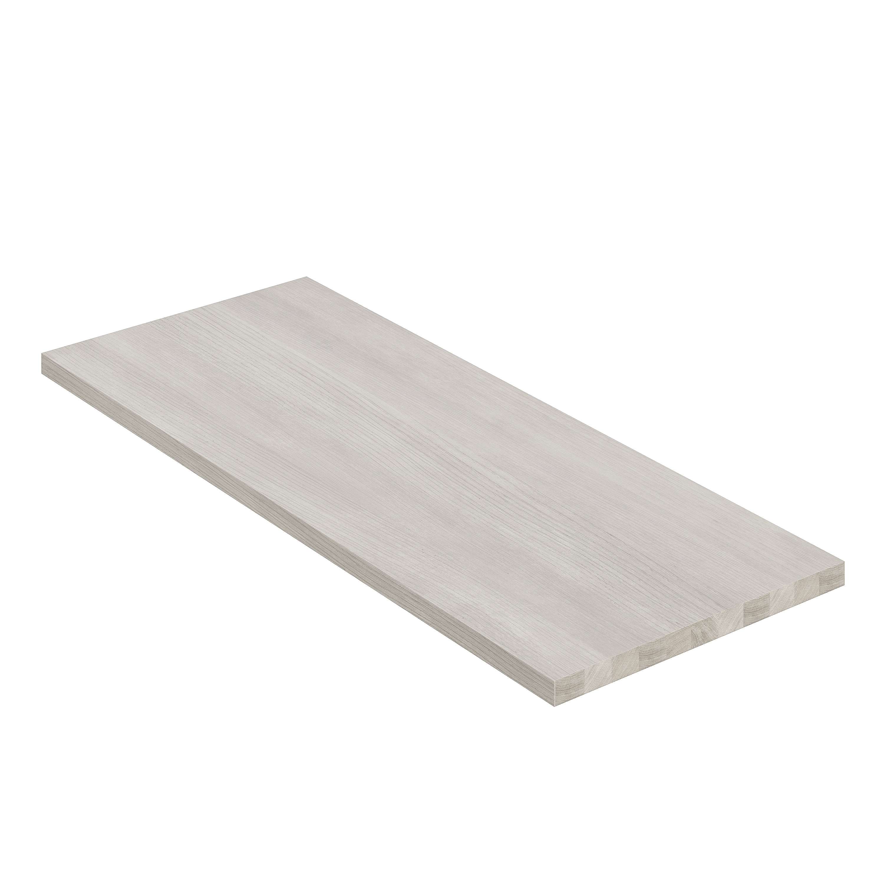 Encimera lavabo 121x49x3 cm chapa fresno natural