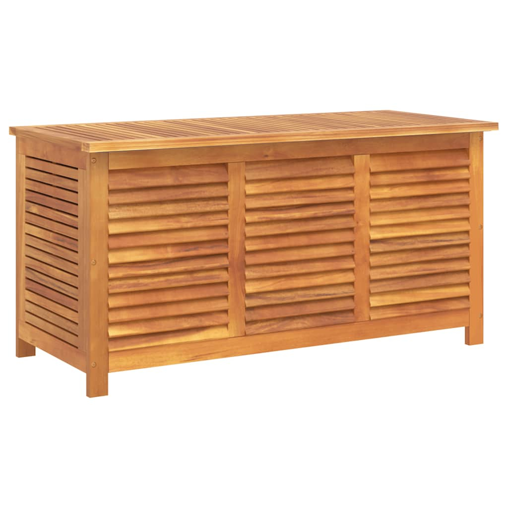 vidaXL caja de almacenaje de jardín madera maciza acacia 113x50x56 cm
