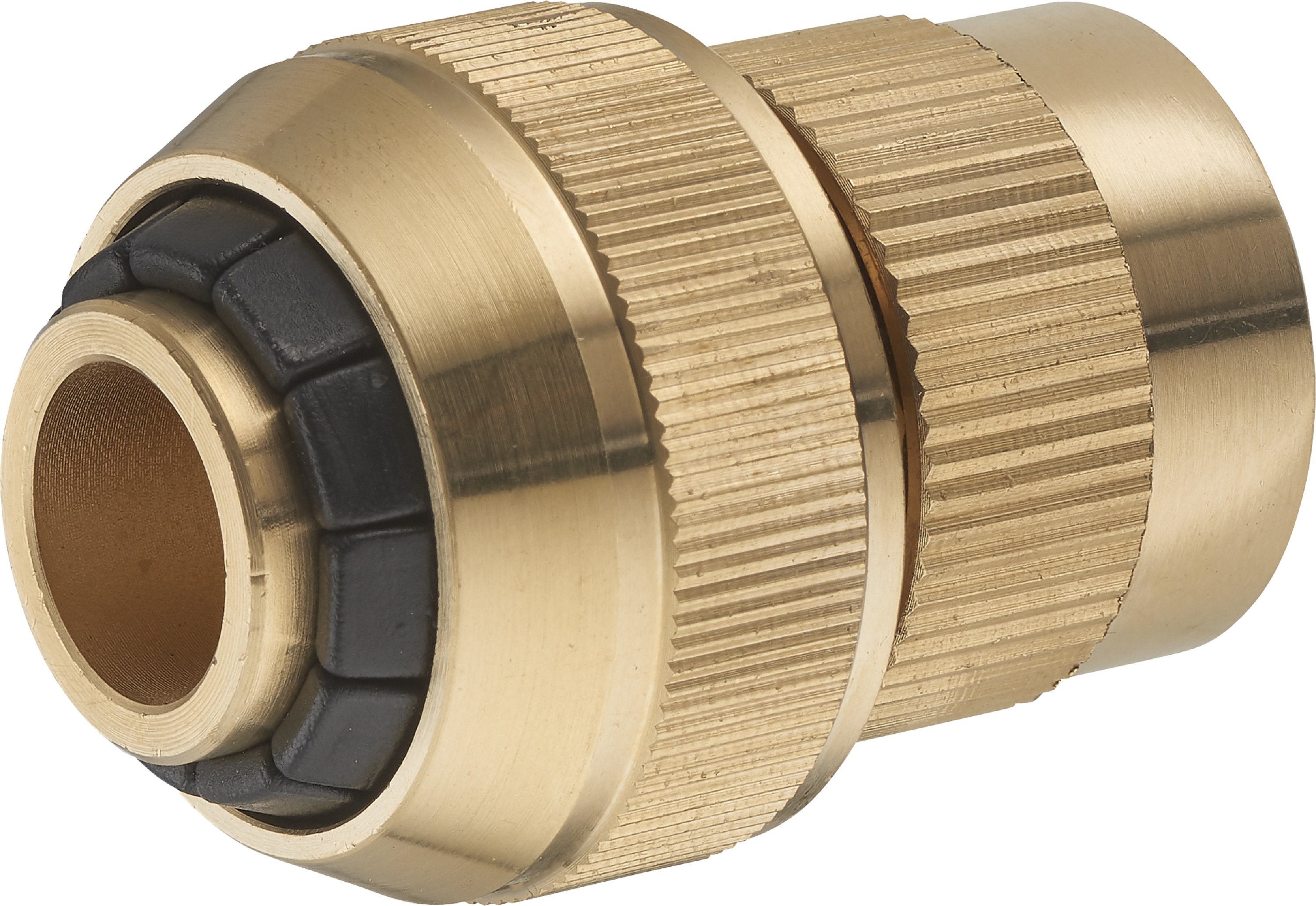 Conector de latón para manguera de riego ø19 mm conexión automática