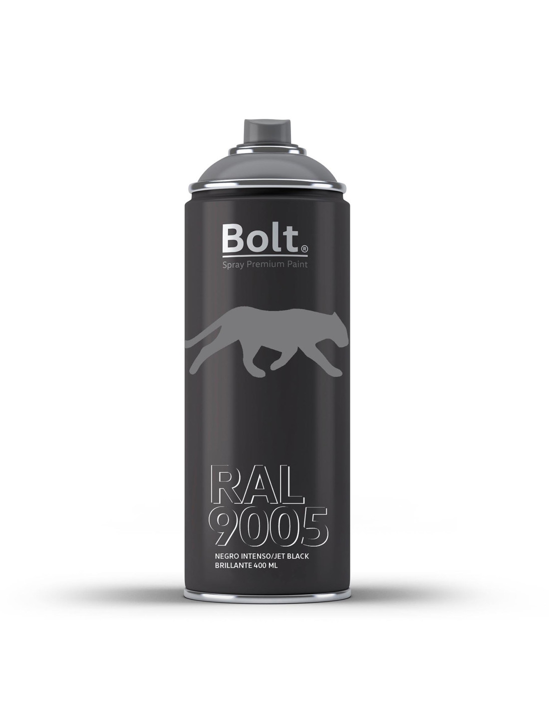 Spray bolt premium acrilico brillante ral 400 ml (ral 9005 negro intenso)