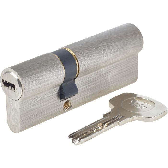 Cilindro de cerradura desmontable yale serie 1000+ 30x50 mm 6 pasadores ant