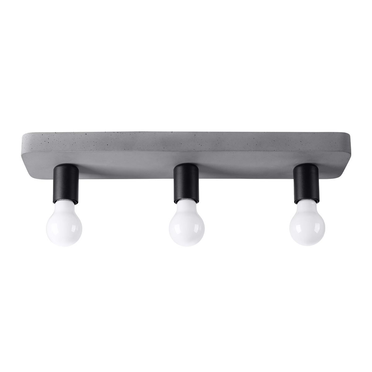 Lámpara de techo tavo 3 gris concreto 55x10x13.5cm