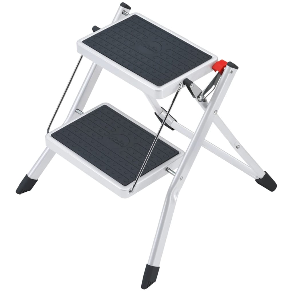 Hailo escalera con 2 peldaños mini 45 cm acero 4310-001