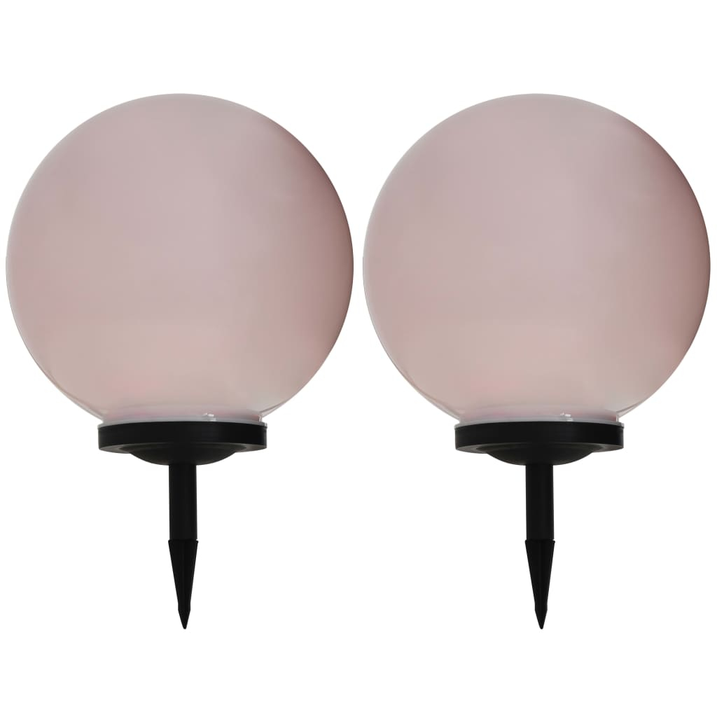 vidaXL lámparas solares esféricas de exterior 2 uds LED rgb 40 cm