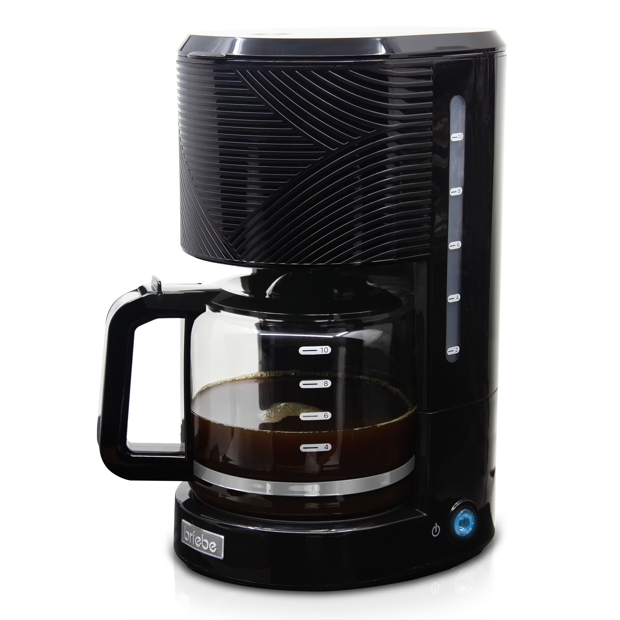 Cafetera goteo 10 tazas máquina de café filtr briebe cm1171blk negro 1000w