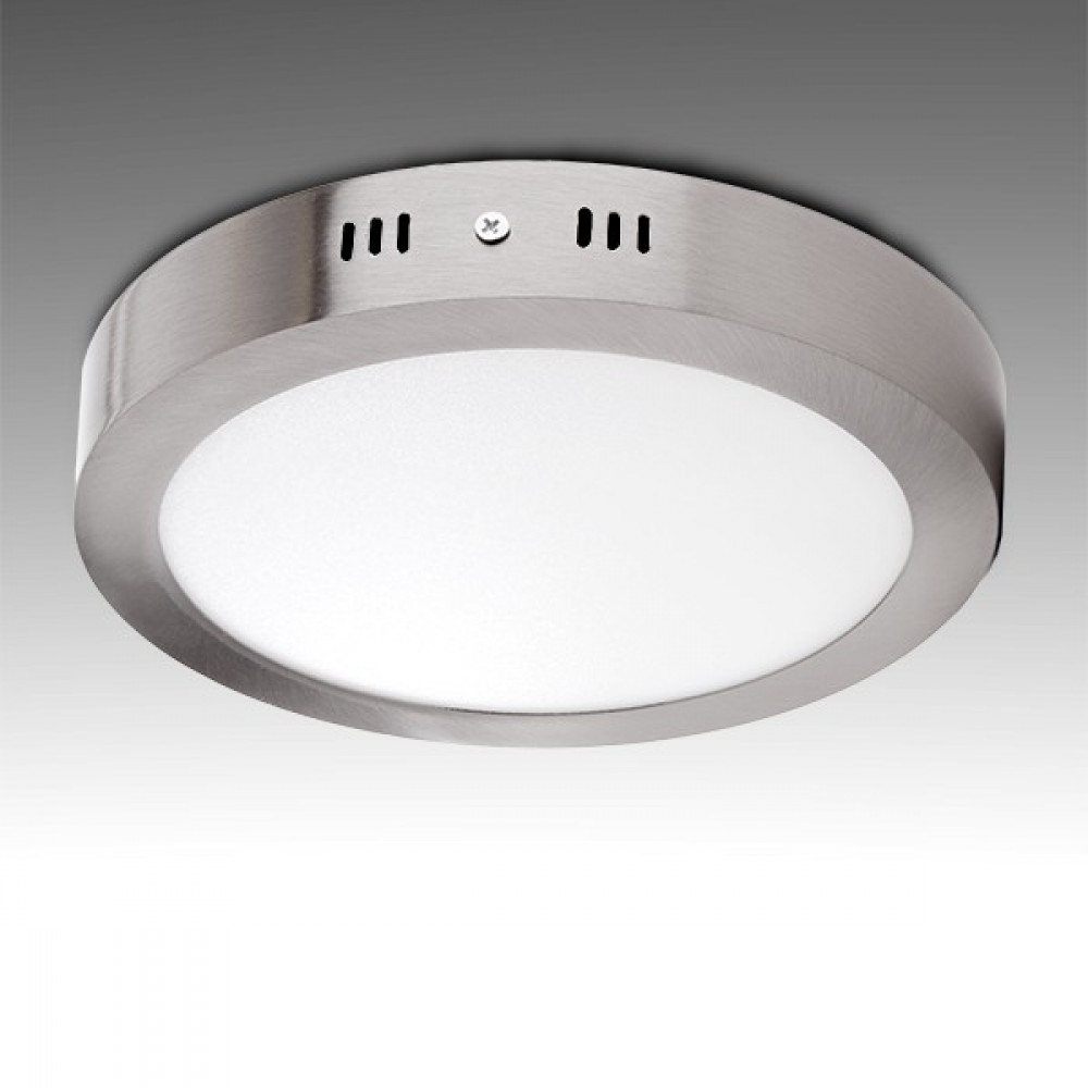 Plafón LED 18w 1800lm 6000ºk circular niquel satinado 50.000h [gl-pl-sm18
