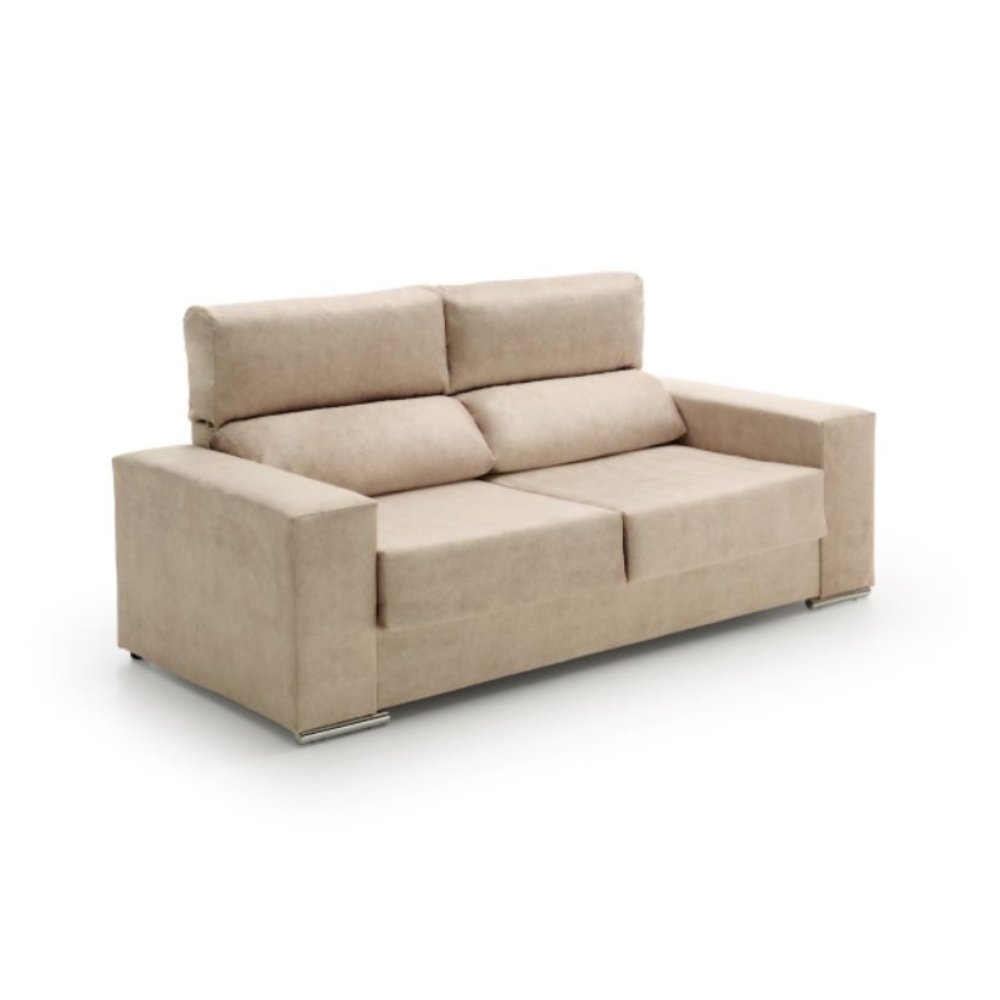 Sofa reclinable alice beige 2 plazas