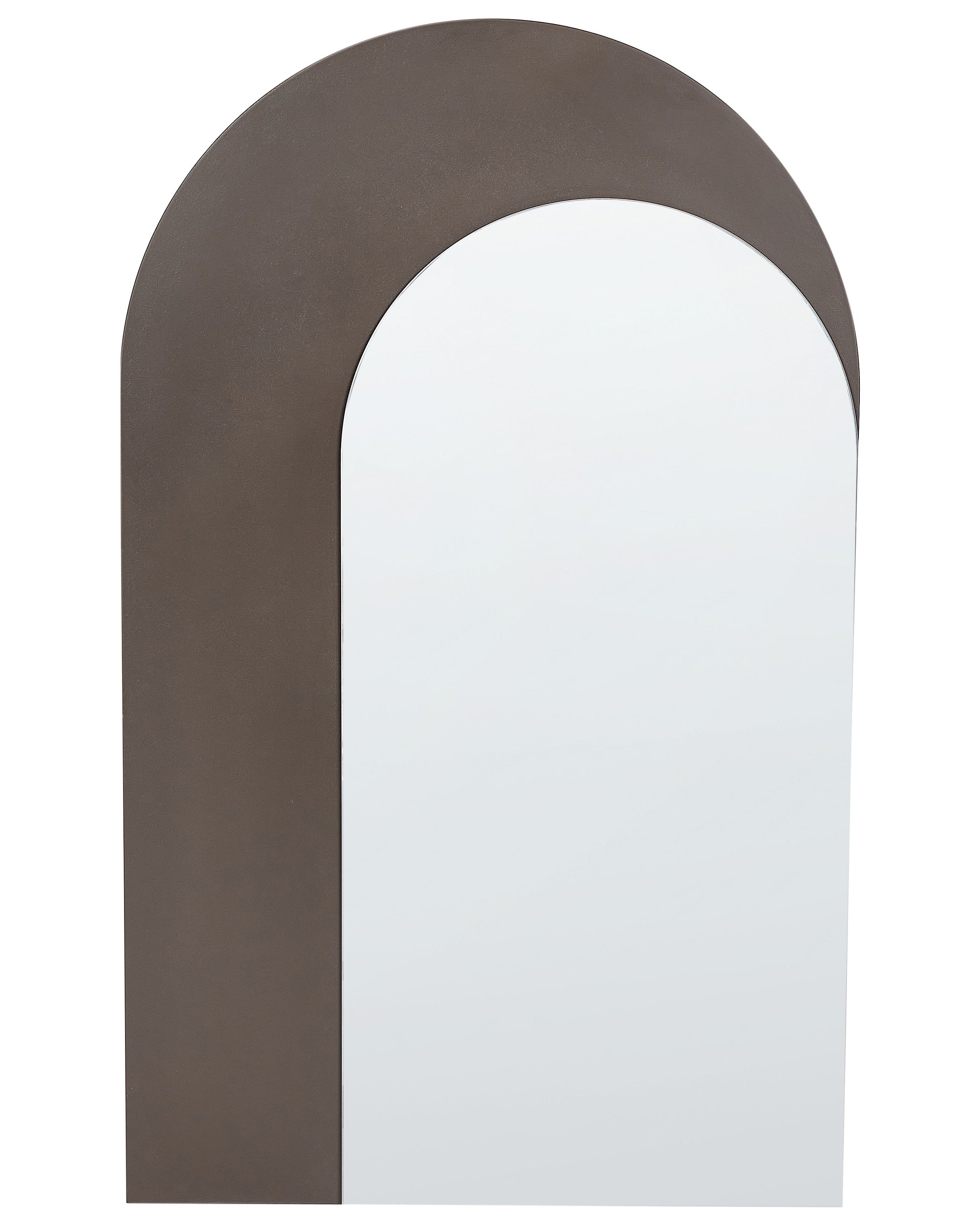 Espejo de pared pigny 58 cm 99 cm marrón