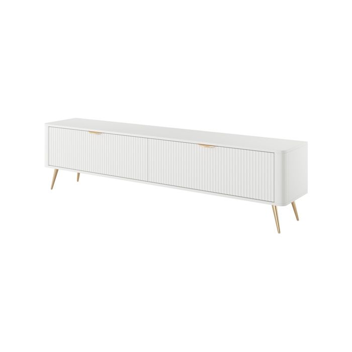 Mueble tv - blanco - 200 x 38 x 51,2 cm