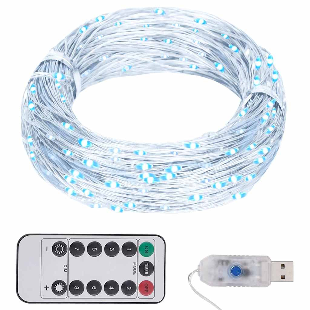 vidaXL tira de luces con 150 LED blanco frío PVC 15 m