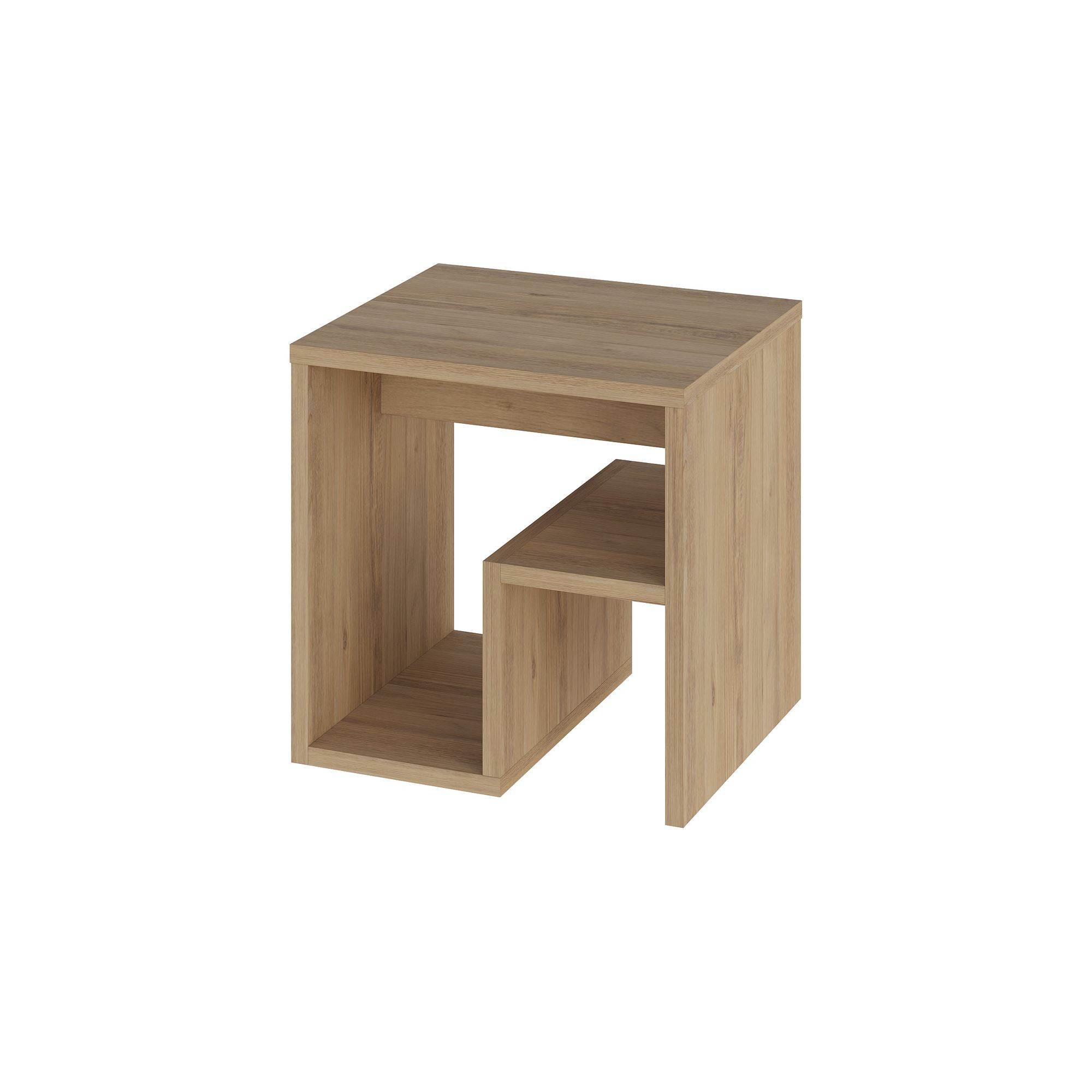 Mesita auxiliar de madera <<bon>> 40 x 35 x 40 cm - roble zafiro