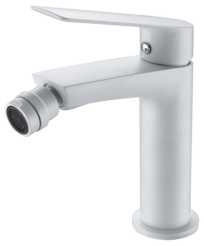 Mice- grifo monomando de bidet- mezclador de wc - color blanco mat