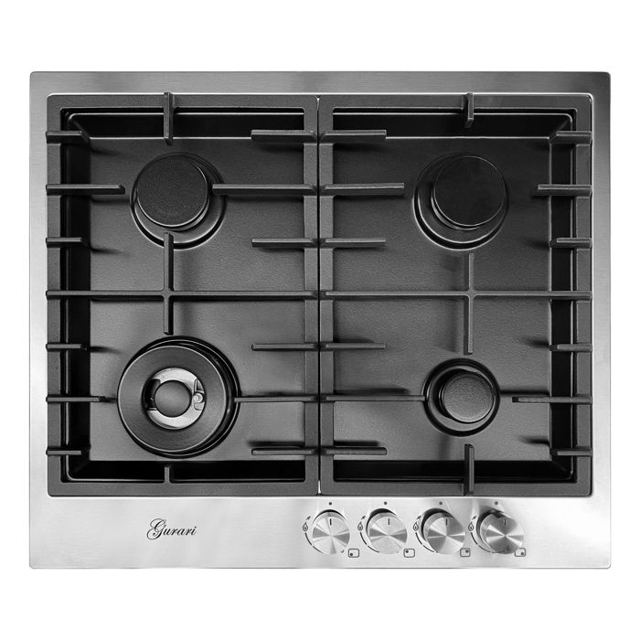 Placa de cocina a gas - gurari - tx 604 vtgl - 60 cm - 4 quemadores - inox/