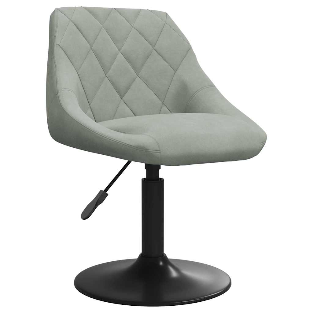 vidaXL taburete de cocina de terciopelo gris claro