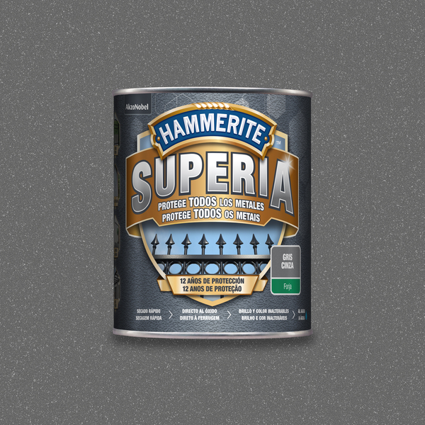 Hammerite superia esmalte antioxidante forja gris 750ml