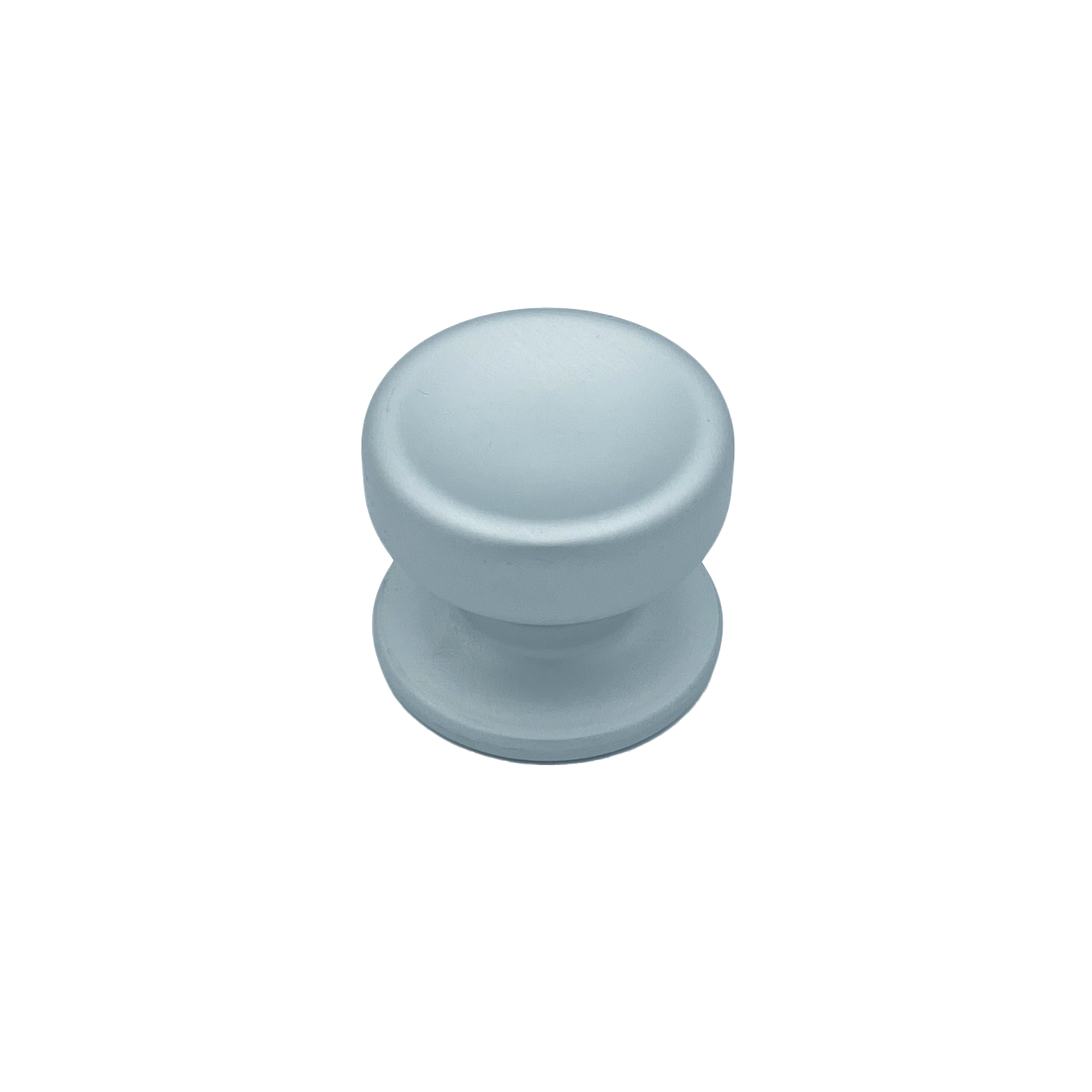 Pomo fijo para puerta, d: 70 mm, en aluminio, gris plata