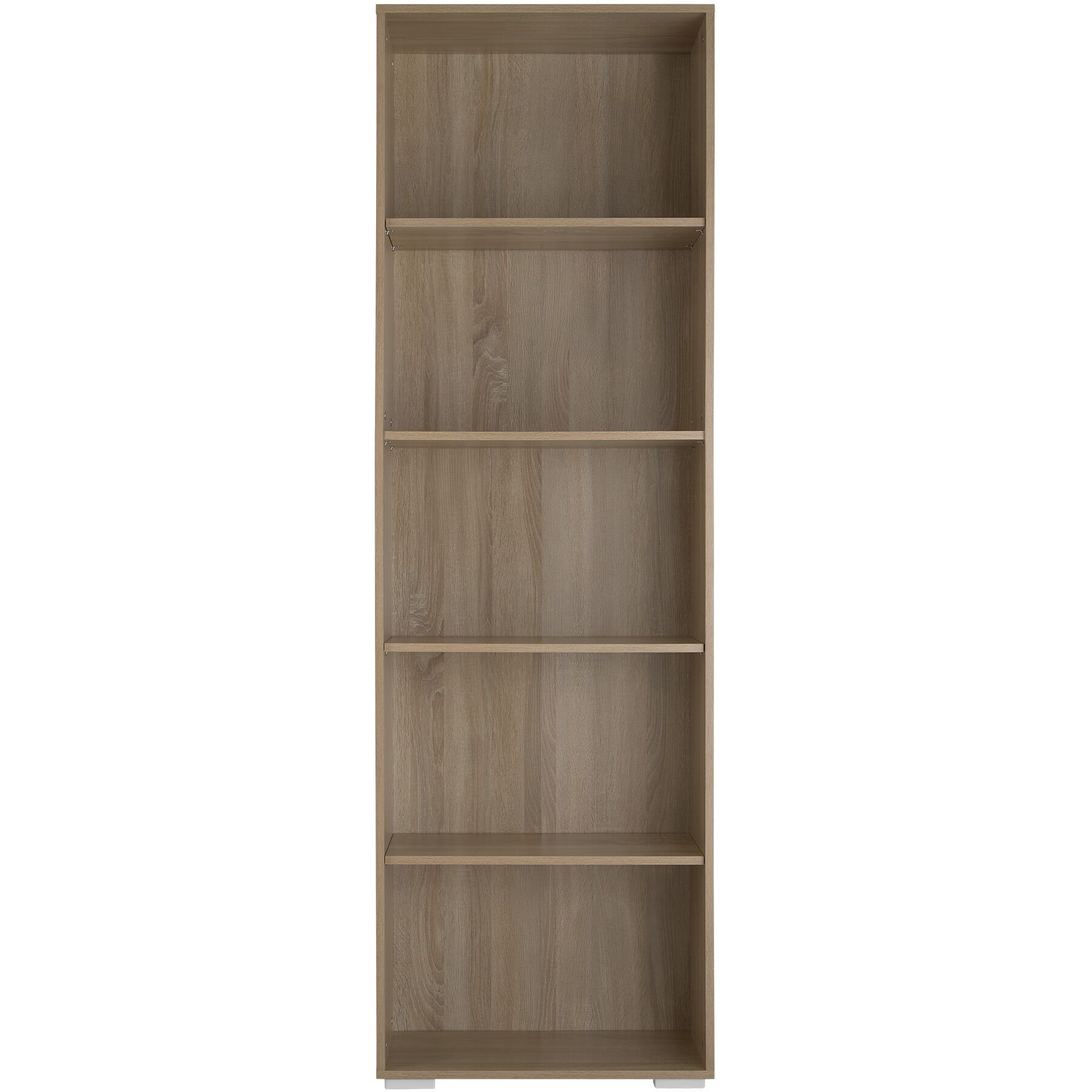 Estantería de mdf con 5 apartados, versátil, 60 x 30 x 190 cm, madera