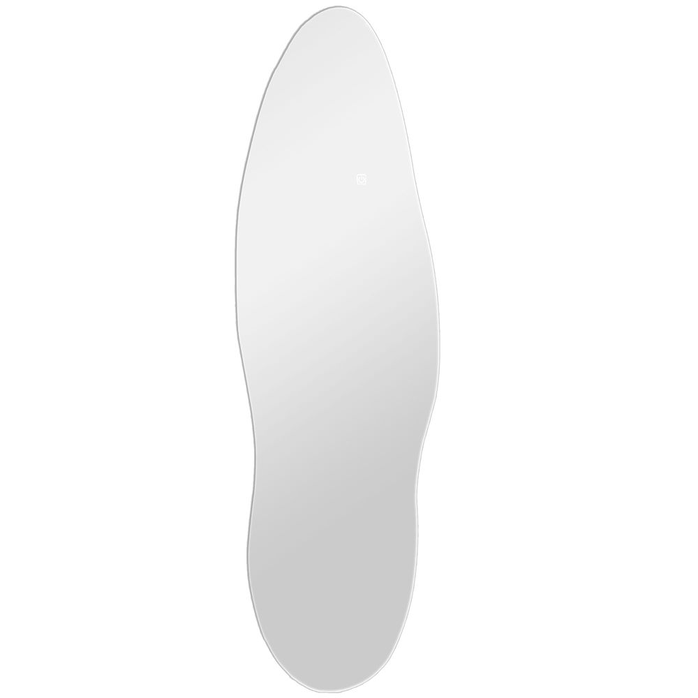 Espejo cuerpo entero 40x3x120 cm vidrio templado transparente Homcom