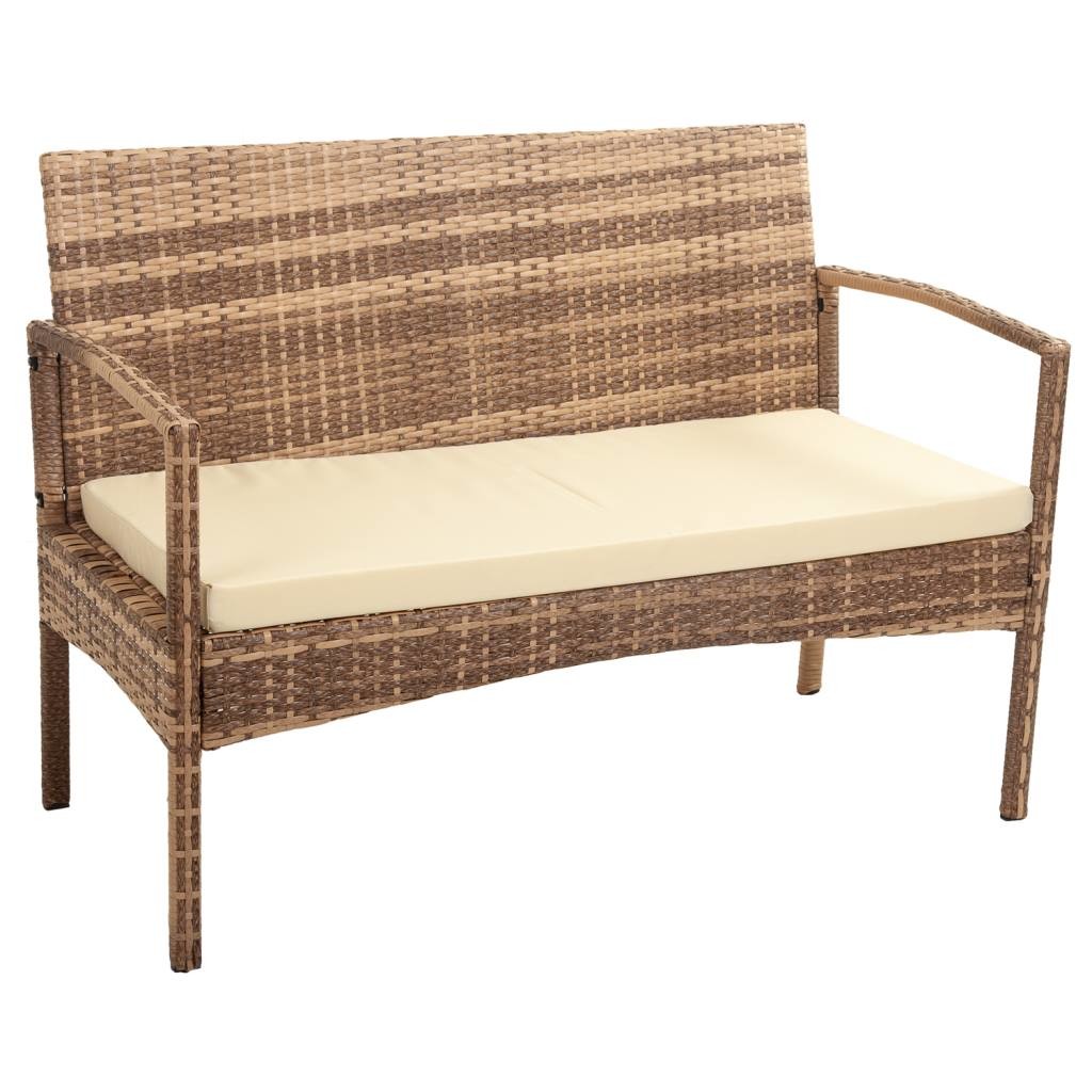 Banco marrón 110x55x85h cm