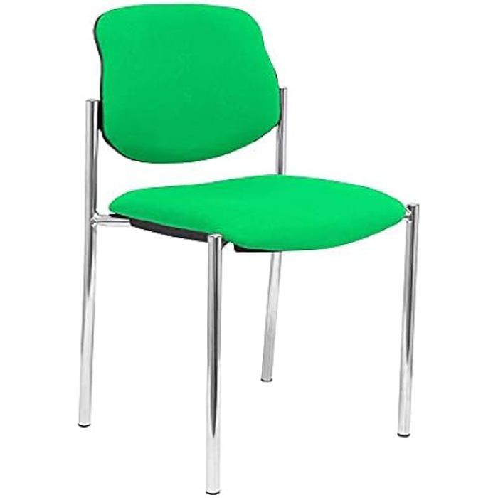 Silla ergonómica - piqueras y crespo - 27crbali15 - verde - chasis cromado