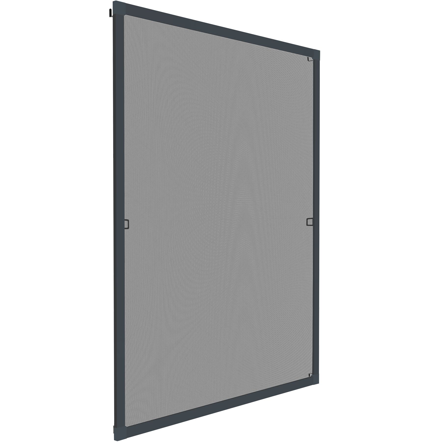Tectake mosquitera ventana aluminio fibra vidrio cortable si, antracita