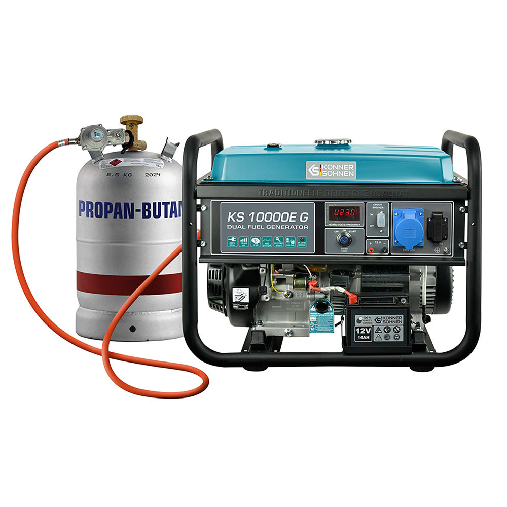 Generador híbrido gasolina y gas Könner & Söhnen KS 10000E G 8000W