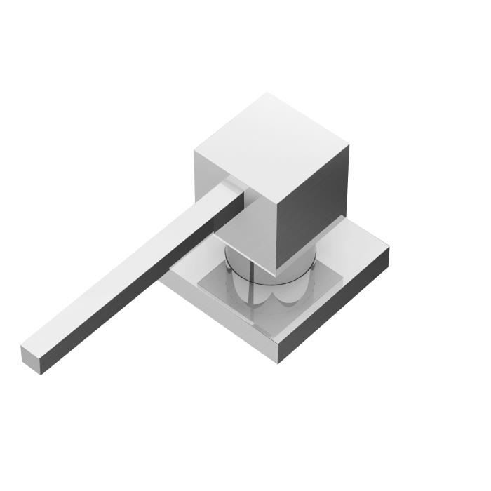 Dispensador de jabón líquido - cromo - empotrable - diseño contemporáneo -