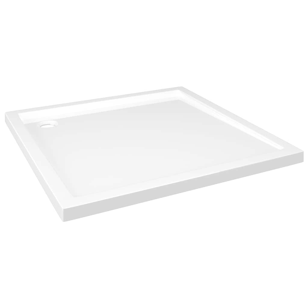 vidaXL plato de ducha cuadrado de abs blanco 80x80 cm