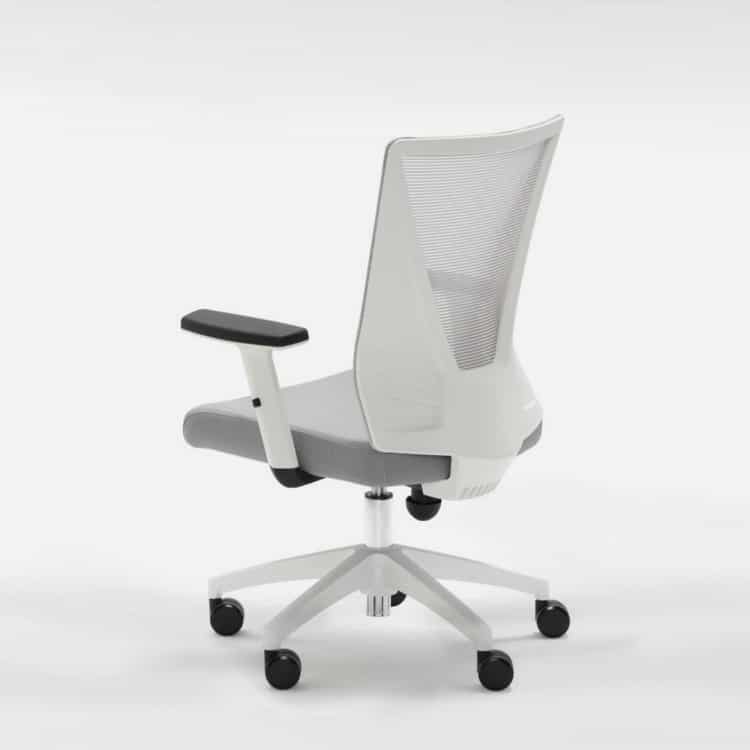 Silla ergonómica euromof tirana white black edition blanco estándar