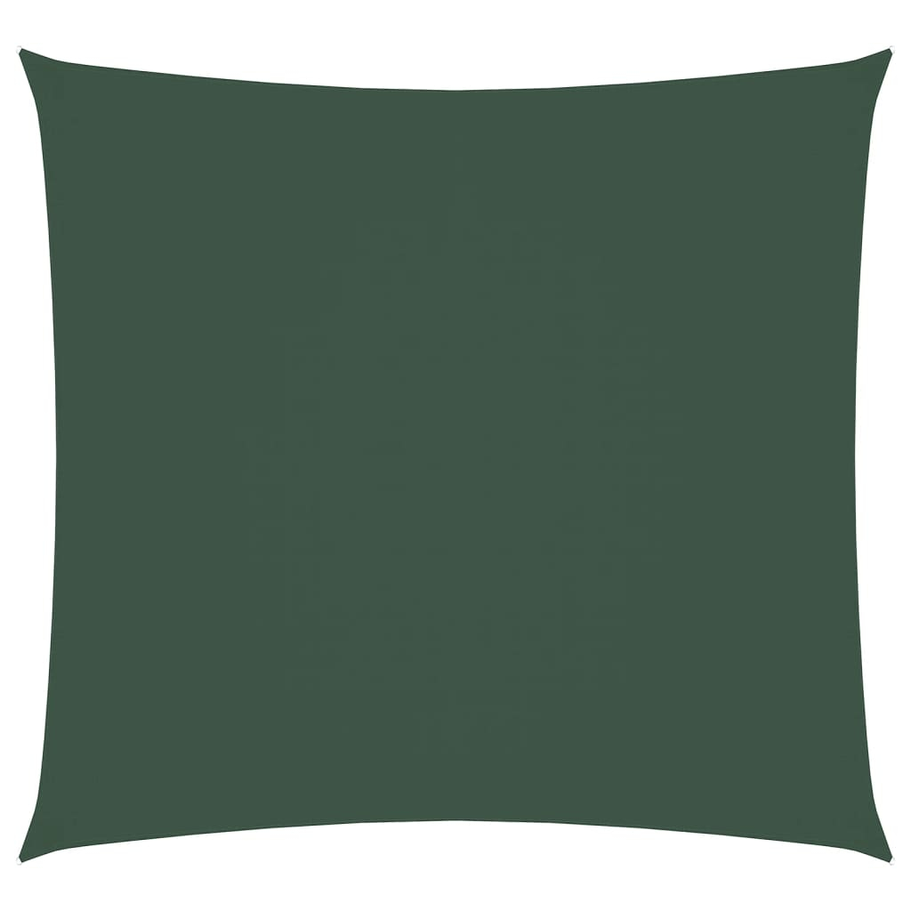 vidaXL toldo de vela cuadrado tela oxford verde oscuro 3x3 m