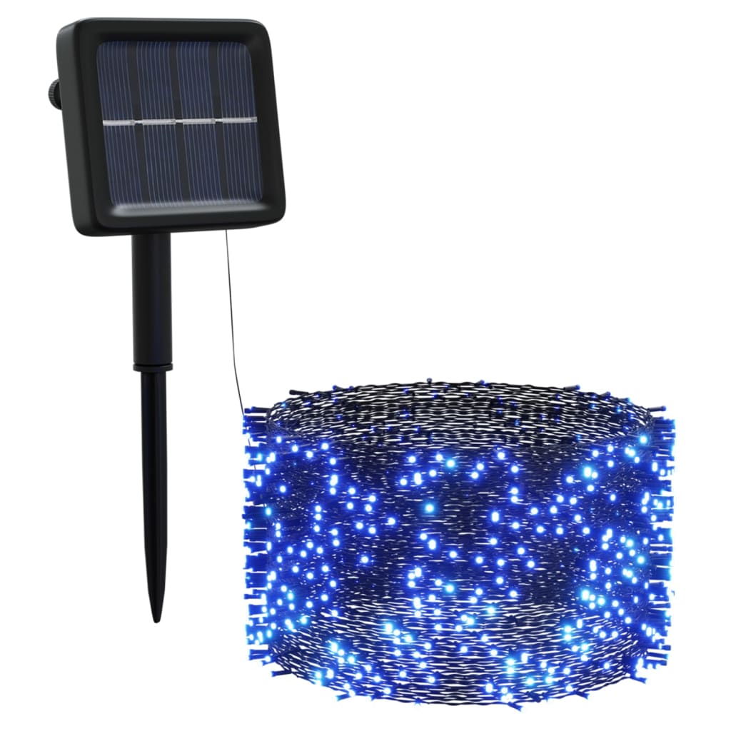 vidaXL tiras de luces solares LED 5 uds azul interior/exterior