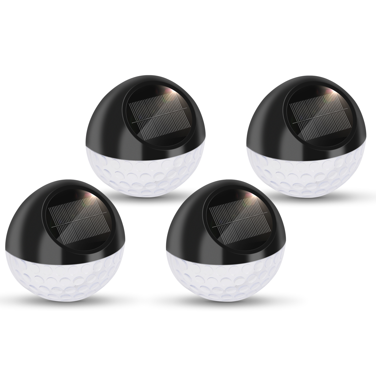 Aigostar luces solares exteriores de jardín,2700k luz cálida,ip44,4 piezas