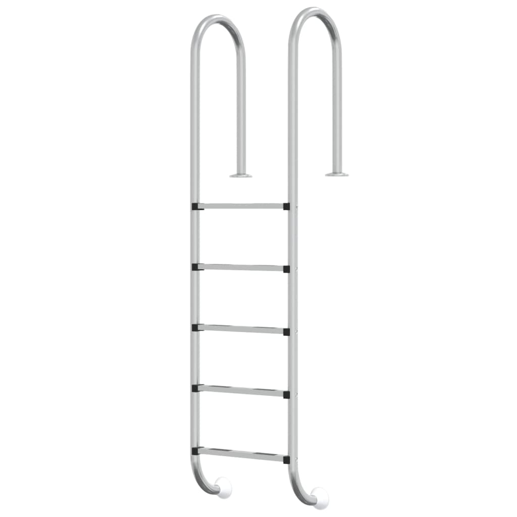 vidaXL escalera para piscina acero inoxidable 304 54x38x211 cm