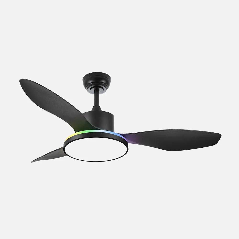 Ventilador dc 48+7w mandala negro 3asp 120d 4080l 300045006500kk+rgb remo+r